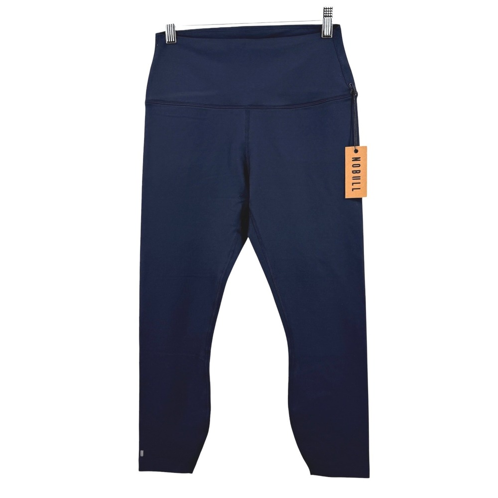 NEW NOBULL 7/8 High Rise Tight Women Medium Leggings Navy Blue Matte Training